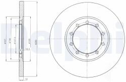 DELPHI Disc Frana Bg4075 Ford Transit (BG4075)