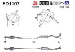 AS Filtru Funingine/Particule, Sist. De Esapament Fd1107 Citroën C4 Aircross (FD1107)