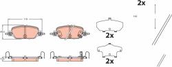TRW Set Placute Frana, Frana Disc Gdb2513 Honda Cr-V V (GDB2513)
