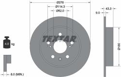 TEXTAR Disc Frana 92225303 Fiat Sedici Suzuki Sx4