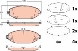 TRW Set Placute Frana, Frana Disc Gdb2097 Mercedes-Benz C-Class/C-Class T-Model/Cls