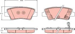 TRW Set Placute Frana, Frana Disc Gdb2353 Hyundai Sonata Vii Kia Optima/Rio Iv (GDB2353)