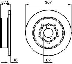 Bosch Disc Frana 0986479023 Lexus Gs/Ls Nissan Elgrand/Murano I/Murano Ii Toyota Supra (0986479023)