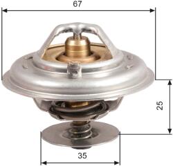 GATES Termostat, Lichid Racire Th14392G1 Audi A4 B5/A4 B6/A6 C5/A8 D2 Bmw 3/5/7/Z3