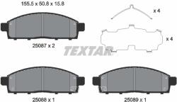 TEXTAR Set Placute Frana, Frana Disc 2508703 Fiat Fullback Pick-Up Mitsubishi L200 (2508703)