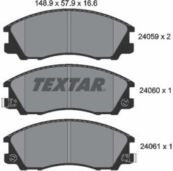 TEXTAR Set Placute Frana, Frana Disc 2405901 Hyundai Terracan Hyundai (Huatai) Terracan