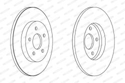 FERODO Disc Frana Ddf1126C Ford Mondeo Iii Jaguar S-Type Ii/X-Type I