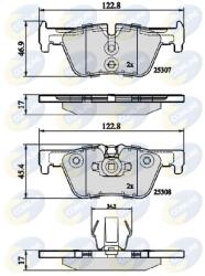 COMLINE Set Placute Frana, Frana Disc Cbp02131 Bmw 1/2/3/3 Gran Turismo/3 Touring/4