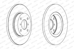 FERODO Disc Frana Ddf1148C Opel Agila Suzuki Wagon R/Wagon R+ Vauxhall Agila Mk I