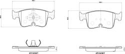 BREMBO Set Placute Frana, Frana Disc P85199 Audi A3 Vw Caddy California V/Caddy V (P85199)