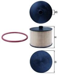 MAHLE Filtru Combustibil Kx201D Citroën C4/C4 I/C4 Picasso I/C5 Ii/C5 Iii/C8/Jumpy Ii