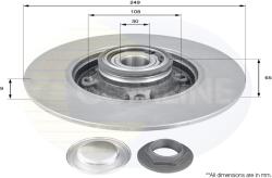 COMLINE Disc Frana Adc3002 Citroën C3 Aircross Ii/C3 Ii/C3 Iii/C3 Picasso/C4/C4 Cactus (ADC3002)
