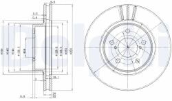 DELPHI Disc Frana Bg2767 Subaru Impreza/Legacy I/Legacy Ii/Legacy Iii (BG2767)