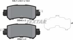 TEXTAR Set Placute Frana, Frana Disc 2554001 Mazda 2/Cx-3/Cx-5