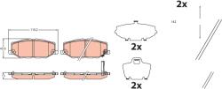 TRW Set Placute Frana, Frana Disc Gdb2455 Suzuki Jimny Autoturism De Teren, (GDB2455)