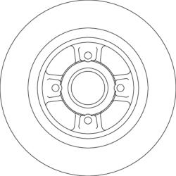 TRW Disc Frana Df4690Bs Renault Scénic Ii