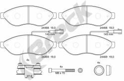 BRECK Set Placute Frana, Frana Disc 244690070310 Citroën Jumper Ii Fiat Ducato (244690070310)