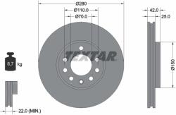 TEXTAR Disc Frana 92091903 Chevrolet Astra/Meriva/Viva/Zafira Holden Astra/Zafira (92091903)