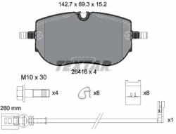 TEXTAR Set Placute Frana, Frana Disc 2641601 Audi Q4 Cupra Born Skoda Elroq/Enyaq Iv