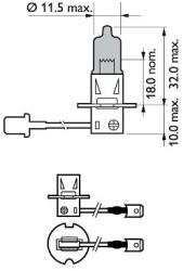 Philips Bec, Far Faza Lunga 12336Wvub1 Abarth 500 / 595 / 695/500C / 595C / 695C Audi A2