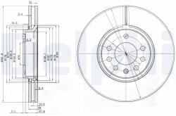 DELPHI Disc Frana Bg3772C Opel Signum/Vectra C Saab 9-3/9-3X Vauxhall Signum (BG3772C)