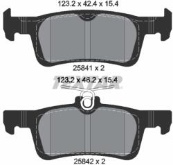 TEXTAR Set Placute Frana, Frana Disc 2584101 Peugeot 308/308 Ii/308 Sw Ii (2584101)
