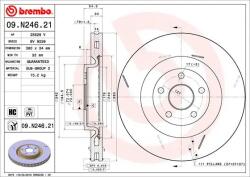 BREMBO Disc Frana 09. N246.21 Jeep Grand Cherokee/Grand Cherokee Iv