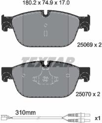 TEXTAR Set Placute Frana, Frana Disc 2506901 Citroën C5 Iii/C6 Citroën (Df-Psa) C5/C6