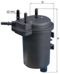 MAHLE Filtru Combustibil Kl432 Renault Megane Ii/Scénic Ii Tata Nano