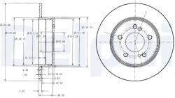 DELPHI Disc Frana Bg3326C Chrysler Crossfire Mercedes-Benz 124/124 T-Model/C-Class/Clk (BG3326C)
