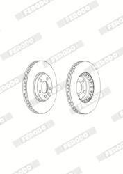 FERODO Disc Frana Ddf2182C-1 Vw California T5/California T6/Multivan T5/Multivan T6 (DDF2182C-1)