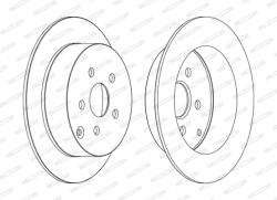 FERODO Disc Frana Ddf1485C Toyota Caldina/Celica/Matrix/Opa/Prius/Vista (DDF1485C)