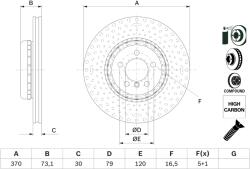 Bosch Disc Frana 0986479E21 Bmw 3/3 Gran Turismo/3 Touring/4/4 Gran