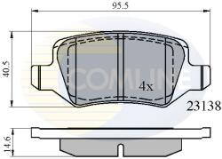 COMLINE Set Placute Frana, Frana Disc Cbp01149 Mercedes-Benz A-Class/B-Class/Vaneo (CBP01149)