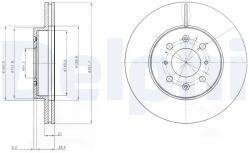 DELPHI Disc Frana Bg2759 Honda City V/Civic Iv/Civic V/Civic Vi/Civic Vi Aerodeck