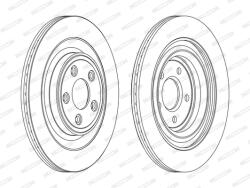 FERODO Disc Frana Ddf1703C Daimler Daimler Xj/Super Eight Jaguar S-Type Ii/Xf I/Xj/Xjsc