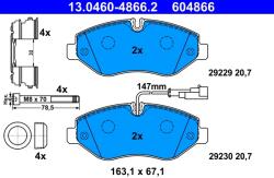 ATE Set Placute Frana, Frana Disc 13.0460-4866.2 Nissan Cabstar/Nt400 Cabstar (13.0460-4866.2)