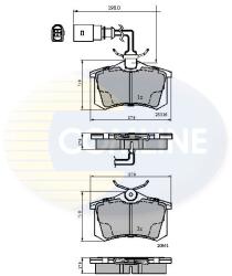 COMLINE Set Placute Frana, Frana Disc Cbp1797 Audi A4 B5 Ford Galaxy I Seat Alhambra