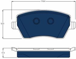 TRW Set Placute Frana, Frana Disc Gdb3332Bte Renault Zoe (GDB3332BTE)