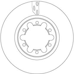 TRW Disc Frana Df6442 Nissan Atleon/Cabstar/Cabstar E/Nt400 Cabstar (DF6442)
