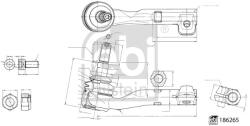 Febi Bilstein Cap De Bara Axa Fata Dreapta 186265 Bmw 2/3/3 Touring/4/4 Gran/I4