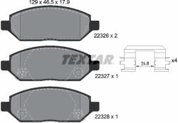 TEXTAR Set Placute Frana, Frana Disc 2232601 Opel Karl Vauxhall Viva Vinfast Fadil (2232601)