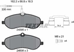 TEXTAR Set Placute Frana, Frana Disc 2459501 Citroën Jumpy Ii Fiat Scudo Peugeot Expert (2459501)