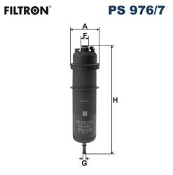 FILTRON Filtru Combustibil Ps976/7 Alpina D3/D4 Gran/D5/Xd3/Xd4 Bmw 2/3/3 Touring/4/5/7 (PS976/7)