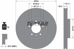 TEXTAR Disc Frana 92232305 Citroën Berlingo/C4 Picasso Ii/C4 Spacetourer/C5 Aircross