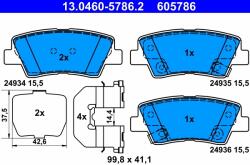 ATE Set Placute Frana, Frana Disc 13.0460-5786.2 Hyundai Elantra Iv/Grandeur/Sonata V (13.0460-5786.2)