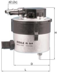 KNECHT Filtru Combustibil Kl569 Ford C-Max/Fiesta V/Fiesta Vi/Focus C-Max/Focus Ii (KL569)