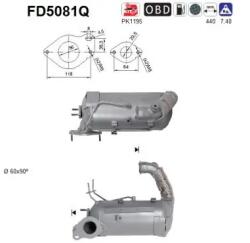 AS Filtru Funingine/Particule, Sist. De Esapament Fd5081Q Mercedes-Benz A-Class/Cla