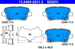 ATE Set Placute Frana, Frana Disc 13.0460-2631.2 Opel Insignia B/Insignia B Country (13.0460-2631.2)