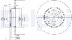 DELPHI Disc Frana Bg2148 Bedford Astra Chevrolet Corsa/Corsa Pick-Up Opel Ascona C